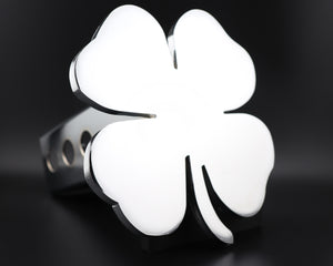 Chrome Four Leaf Clover Hitch Cover – Fits 2” Hitch Receiver – Free Shipping