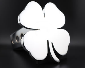 Chrome Four Leaf Clover Hitch Cover, Free Shipping