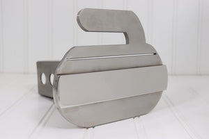 Stainless Steel Curling stone hitch cover – Fits 2” Hitch Receiver – Free Shipping