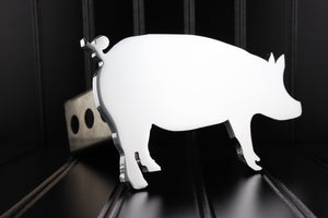Chrome Pig Hitch Cover – Fits 2” Hitch Receiver – Free Shipping