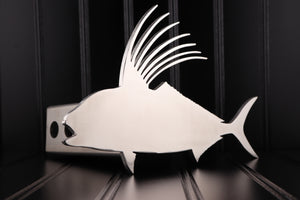 Stainless Rooster Fish Hitch Cover – Fits 2” Hitch Receiver – Free Shipping