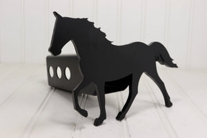 Matte Black Rocky Mountain Horse Hitch Cover – Fits 2” Hitch Receiver – Free Shipping