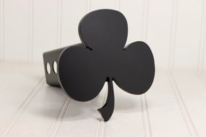 Matte Black Shamrock Hitch Cover – Fits 2” Hitch Receiver – Free Shipping