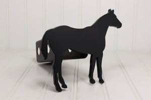Matte Black Quarter Horse Hitch Cover – Fits 2” Hitch Receiver – Free Shipping