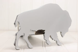 Chrome Bison / Buffalo Hitch Cover – Fits 2” Hitch Receiver – Free Shipping