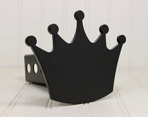 Matte Black Crown Hitch Cover – Fits 2” Hitch Receiver – Free Shipping