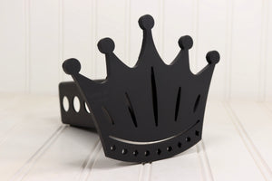 Matte Black Crown Detailed Hitch Cover – Fits 2” Hitch Receiver – Free Shipping