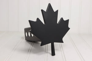 Matte Black Canadian Maple Leaf Hitch Cover – Fits 2” Hitch Receiver – Free Shipping