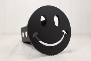 Matte Black Smiley Face Hitch Cover – Fits 2” Hitch Receiver – Free Shipping