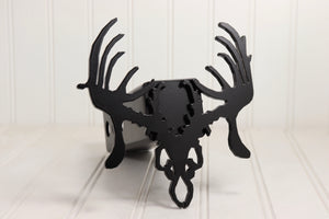 Matte Black Stainless Trophy Deer Hitch Cover – Fits 2” Hitch Receiver – Free Shipping