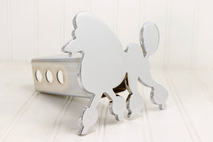 Chrome Poodle Hitch Cover – Fits 2” Hitch Receiver – Free Shipping