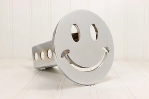 Chrome Smiley Face Hitch Cover – Fits 2” Hitch Receiver – Free Shipping