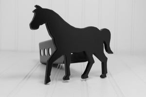 Matte Black Show Horse Hitch Cover – Fits 2” Hitch Receiver – Free Shipping