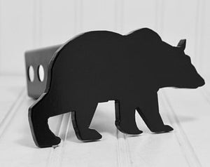 Matte Black Grizzly Bear Hitch Cover – Fits 2” Hitch Receiver – Free Shipping