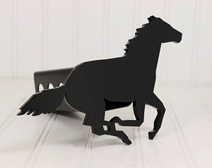 Matte Black Running Horse Hitch Cover – Fits 2” Hitch Receiver – Free Shipping