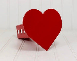 Red Heart Hitch Cover – Fits 2” Hitch Receiver – Free Shipping