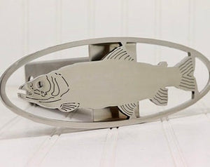 Stainless Trout Hitch Cover – Fits 2” Hitch Receiver – Free Shipping