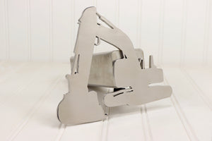 Stainless Excavator / Track Hoe Hitch Cover – Fits 2” Hitch Receiver – Free Shipping