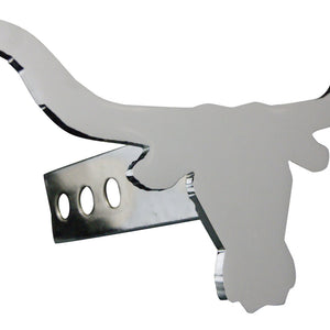 Chrome Longhorn Hitch Cover – Fits 2” Hitch Receiver – Free Shipping