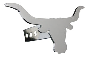 Chrome Longhorn Hitch Cover – Fits 2” Hitch Receiver – Free Shipping