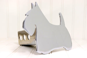 Chrome Scottie Dog Hitch Cover  – Fits 2” Hitch Receiver – Free Shipping
