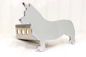Corgi Chrome Hitch Cover – Fits 2” Hitch Receiver – Free Shipping
