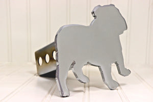 Chrome English Bulldog Hitch Cover  – Fits 2” Hitch Receiver – Free Shipping