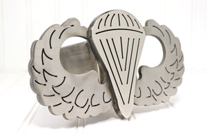 Stainless Steel Parachutist Badge Hitch Cover – Fits 2” Hitch Receiver – Free Shipping