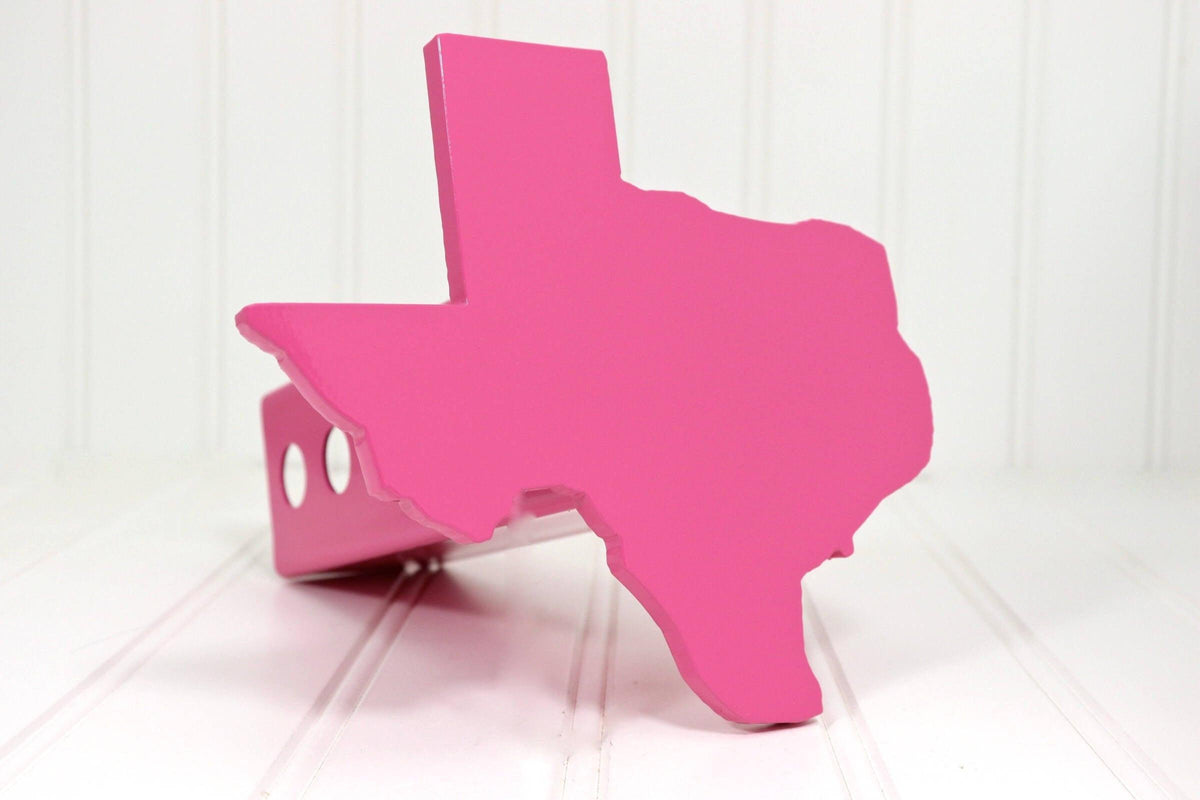 Pink Texas Hitch Cover, Free Shipping Custom Hitch Covers