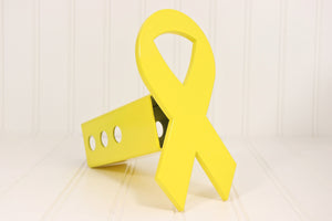 Yellow Support our Troops Ribbon Hitch Cover – Fits 2” Hitch Receiver – Free Shipping