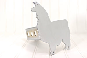 Chrome Llama Hitch Cover – Fits 2” Hitch Receiver – Free Shipping