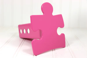 Pink Autism Puzzle Piece Hitch Cover – Fits 2” Hitch Receiver – Free Shipping