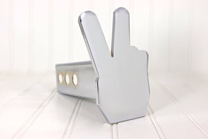 Chrome Peace Fingers Hitch Cover – Fits 2” Hitch Receiver – Free Shipping