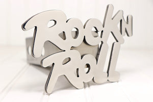 Stainless Rock n Roll Hitch Cover – Fits 2” Hitch Receiver – Free Shipping