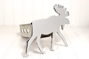 Chrome Moose Hitch Cover – Fits 2” Hitch Receiver – Free Shipping