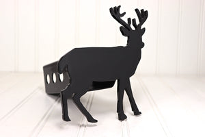 Black Buck Deer Hitch Cover – Fits 2” Hitch Receiver – Free Shipping