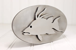 Stainless Steel Hogfish Hitch Cover – Fits 2” Hitch Receiver – Free Shipping