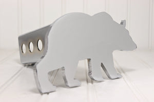 Chrome Grizzly Bear Hitch Cover – Fits 2” Hitch Receiver – Free Shipping