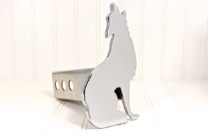 Chrome Coyote Hitch Cover – Fits 2” Hitch Receiver – Free Shipping