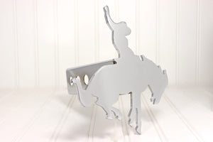Chrome Bronc Riding Hitch Cover – Fits 2” Hitch Receiver – Free Shipping