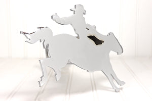Chrome Bronc Rider Hitch Cover – Fits 2” Hitch Receiver – Free Shipping
