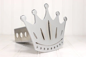 Chrome Crown Detailed Hitch Cover – Fits 2” Hitch Receiver – Free Shipping