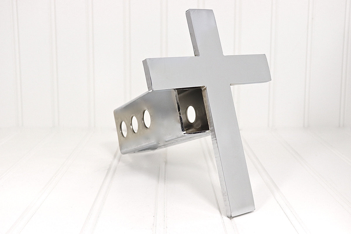 Chrome Classic Cross Hitch Cover, Free Shipping Custom Hitch Covers