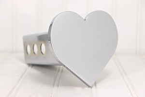 Chrome Heart Hitch Cover – Fits 2” Hitch Receiver – Free Shipping