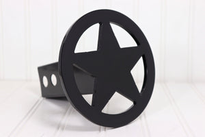 Matte Black Circle Star Hitch Cover – Fits 2” Hitch Receiver – Free Shipping
