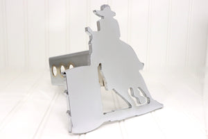 Chrome Cowboy Barrel Racer Hitch Cover, Free Shipping