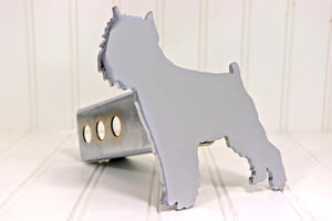 Chrome Brussels Griffon Hitch Cover – Fits 2” Hitch Receiver – Free Shipping