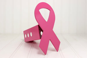 Pink Breast Cancer Awareness Ribbon Hitch Cover – Fits 2” Hitch Receiver – Free Shipping