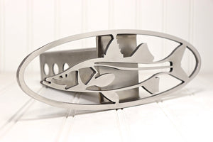 Stainless Snook Hitch Cover – Fits 2” Hitch Receiver – Free Shipping