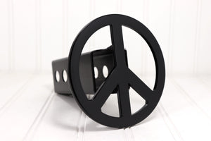 Black Peace Hitch Cover – Fits 2” Hitch Receiver – Free Shipping